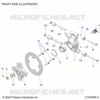 HINTERRADAUFHÃ„NGUNG HUBS, CARRIER AND BRAKE DISC