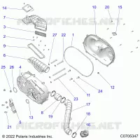 ANTRIEB, CLUTCH COVER AND DUCTING