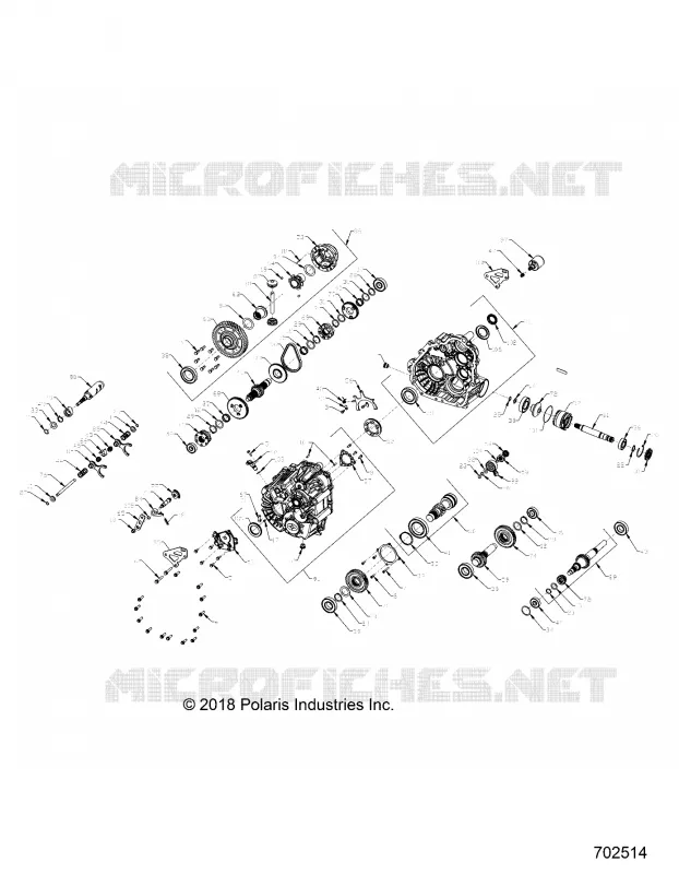 DRIVE TRAIN, MAIN GEARCASE INTERNALS (FROM 7/01/2018)