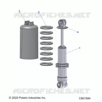 SUSPENSION, FRONT SHOCK TRACK