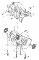 CRANKCASE WIDETRAK LX 0972065 AND  EUROPEAN WIDETRAK LX E972065 (4938223822C007)