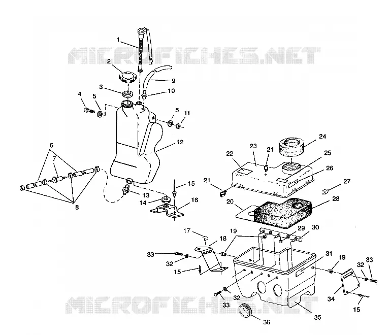 ÖLTANK/LUFTFILTERKASTEN  440 E942760 AND 440 SKS E942560 (49273927390031)