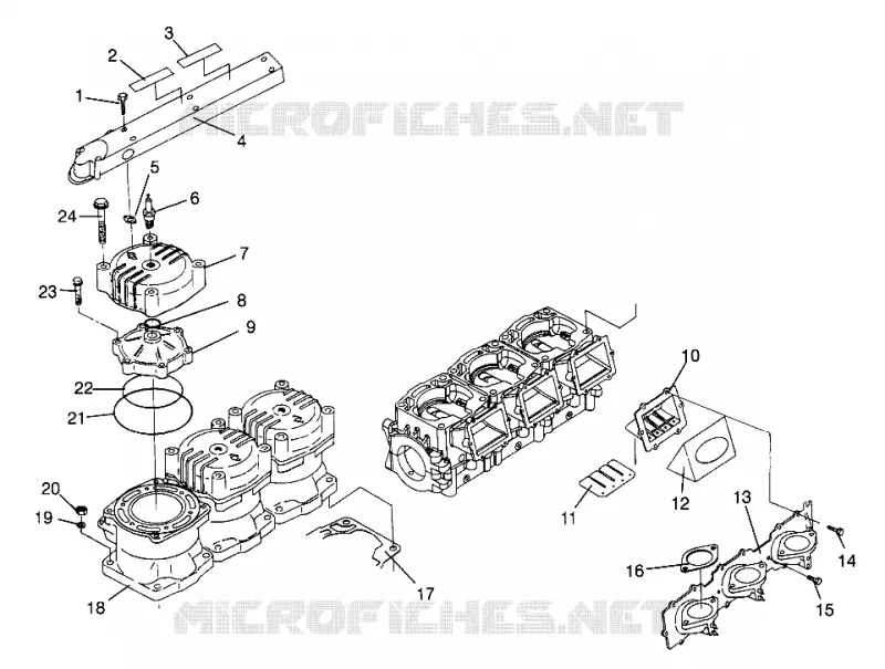 CYLINDER   MANIFOLD SL 900 B964291 AND  INTL. SL 900 I964291 (4935583558C002)