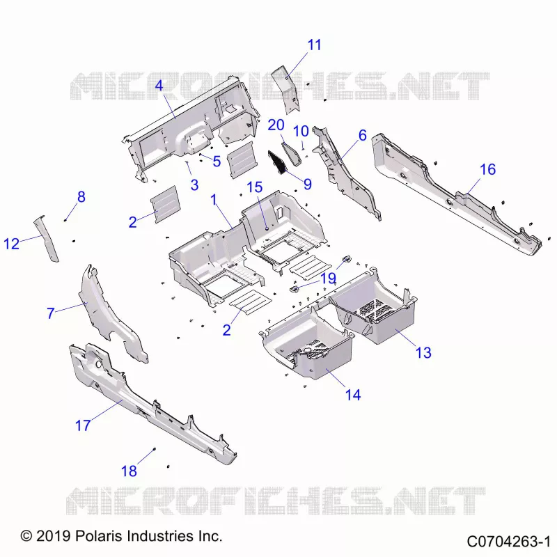 KAROSSERIE HINTEN CLOSEOFF, FENDERS AND FLOOR
