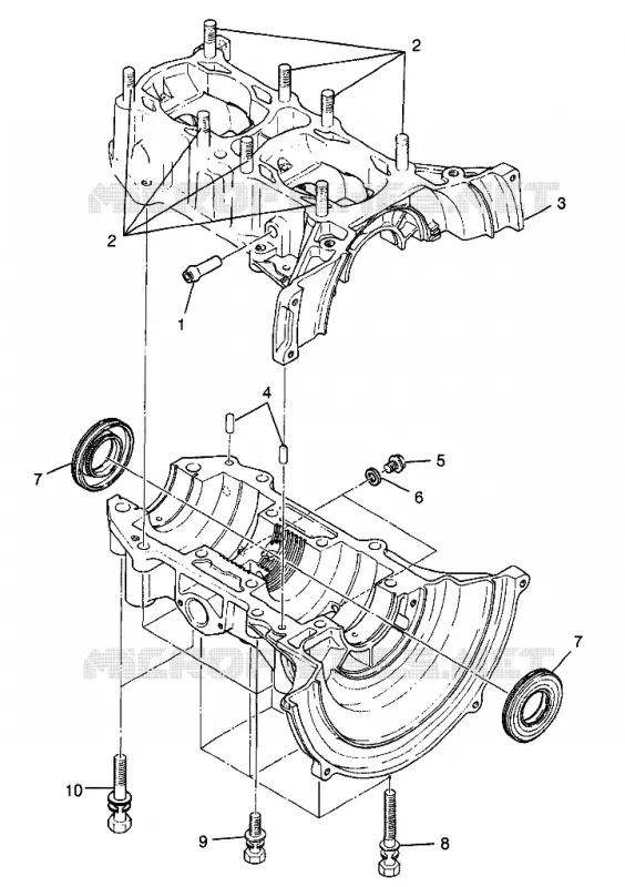 CRANKCASE  SUPER SPORT 0980761 (4942874287C005)