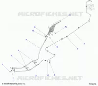 HINTERBREMSE BRAKE LINE AND PARK BRAKE
