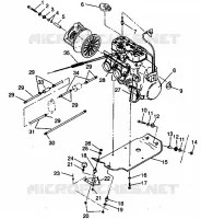 MOTORAUFHÄNGUNG 500 EFI 0942774 and EFI SKS 0942574 (4924982498027A)