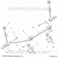 SUSPENSION, FRONT STABILISATORSTANGE