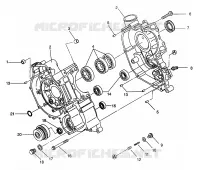 CRANKCASE MAGNUM 6X6 W968744 AND MAGNUM 6X6 SWEDISH S968744 (4936073607D007)
