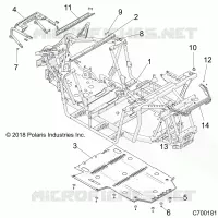 CHASSIS, MAIN FRAME AND SKID PLATE