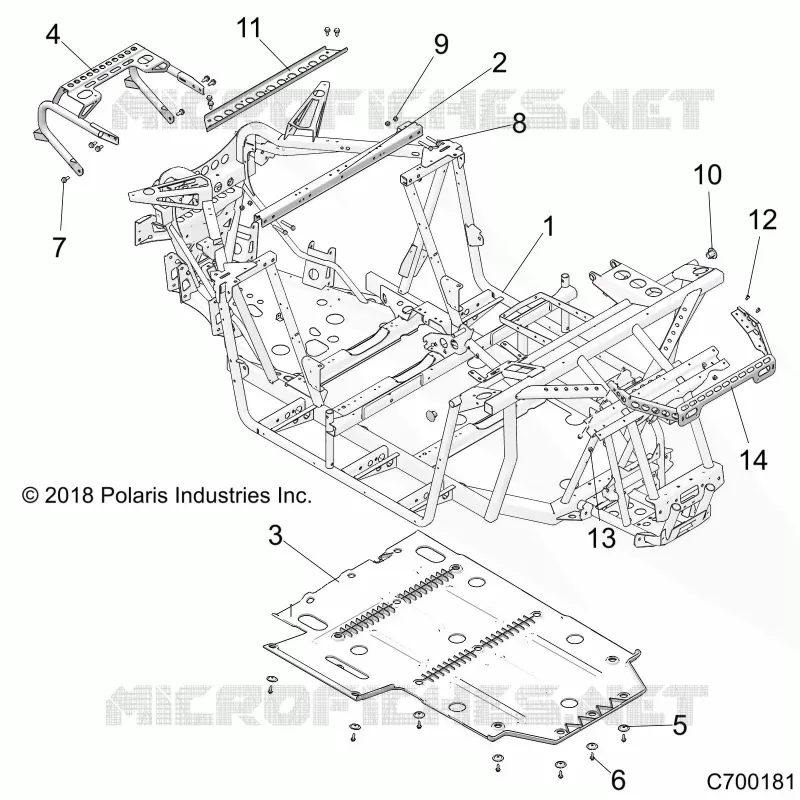 CHASSIS, MAIN FRAME AND SKID PLATE