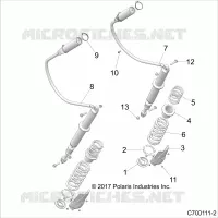 SUSPENSION, REAR SHOCK MOUNTING