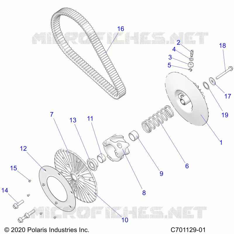 ANTRIEB, SECONDARY CLUTCH/BELT
