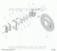 BRAKES, BREMSZANGE HINTEN