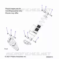 SUSPENSION, SHOCK MOUNTING, REAR SUSP.