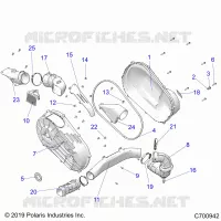 ANTRIEB, CLUTCH COVER AND DUCTING