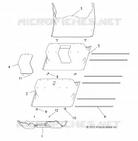BODEN PANEL, PLASTIC, 6 PASSENGER