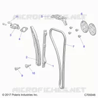 CAM CHAIN AND TENSIONER