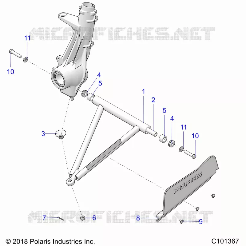 SUSPENSION, A-ARM AND STREBE MOUNTING
