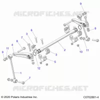 SUSPENSION, FRONT STABILISATORSTANGE