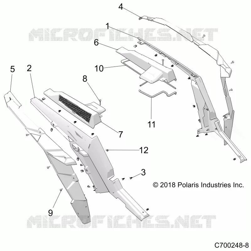 KAROSSERIE HINTEN FENDERS AND BEZELS- Z21NAR99AN/BN (C700248-8)