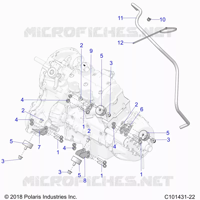ENGINE, ÃŒBERTRAGUNG MOUNTING & LONG BLOCK