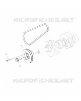 ENGINE, DRIVE ROLLE AND DRIVE BELT