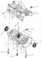CRANKCASE ASSEMBLY 440 XCR 0941760 (4925182518032A)