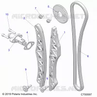 CAM CHAIN AND TENSIONER