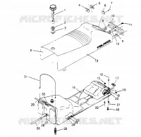 SITZ   GASBEHÄLTER ASSEMBLY SUPER SPORT 0950743 (4928882888A007)