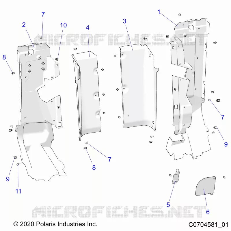 KAROSSERIE HINTEN CLOSEOFF, SIDE PANELS