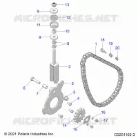 ANTRIEB, CHAIN TENSIONER AND SPROCKET