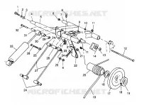 HINTER Drehmomentarm 500 0972764, EUROPEAN 500 E972764 and 500 RMK 0972964 (4938393839C006)