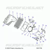 MOTOR, RADIATOR MOUNTING