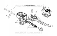 KONTROLLEN-MASTER CYLINDER/BREMSE LINE, RH