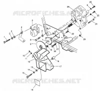 GETRIEBEGEHÄUSE   BREMSE MOUNTING Magnum 2X4 W967544 (4936033603B014)