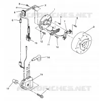 MAGNETO ASSEMBLY CLASSIC / 0930864 AND  CLASSIC TOURING / 0930865 (4922952295041A)