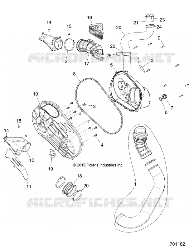 ANTRIEB, CLUTCH COVER AND DUCTING
