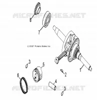 MOTOR, KURBELWELLE AND KOLBEN
