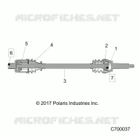 ANTRIEB, REAR HALF SHAFT