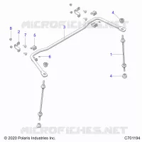 SUSPENSION, REAR STABILISATORSTANGE