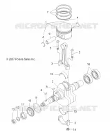 MOTOR, KURBELWELLE AND KOLBEN