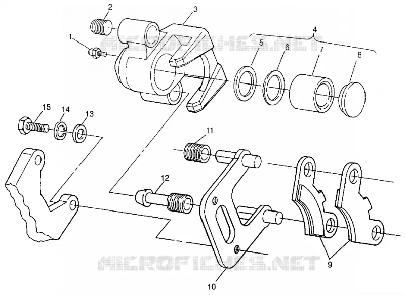 FRONT BREMSE Magnum 4x4 W968144 and  Swedish Magnum 4x4 S968144 (4936053605B006)