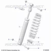 SUSPENSION, FRONT SHOCK