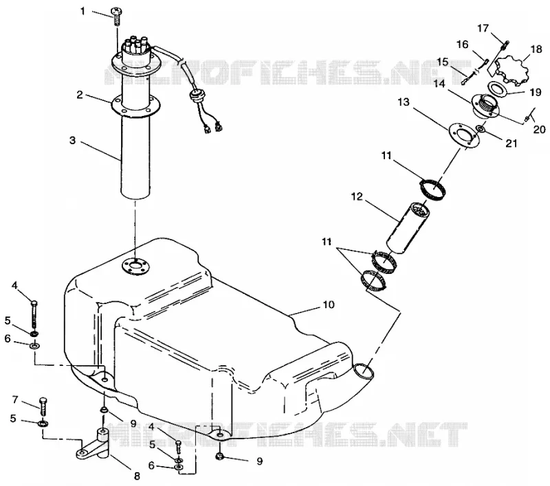TREIBSTOFF TANK SL 750 B954070 (4930523052A009)
