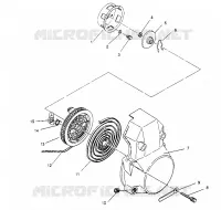 RÜCKZUG ANLASSER ASSEMBLY 440 0952760, 440 SKS 0952560,  and EUROPEAN 440 SKS (4929032903D001)
