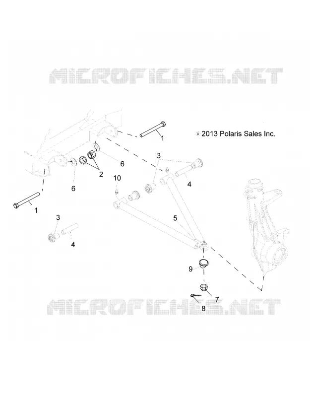 SUSPENSION, A-ARM and STREBE MOUNTING
