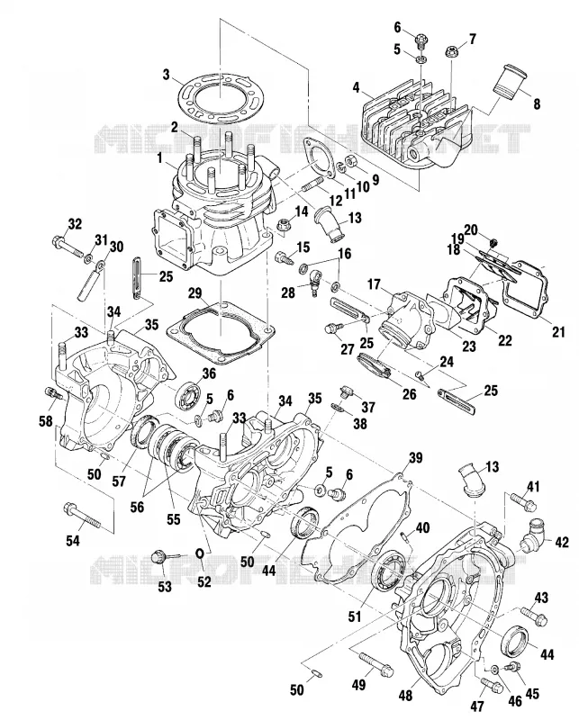 CRANKCASE AND ZYLINDER