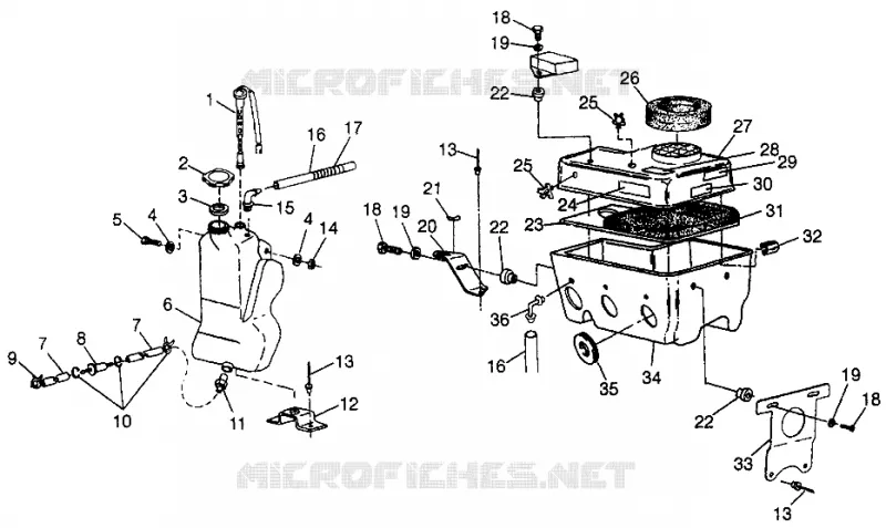 ÖLTANK/LUFTFILTERKASTEN  XLT LTD SP 0973776 (4940074007C003)