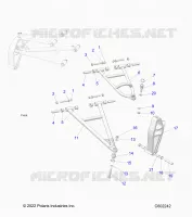 FRONT SUSPENSION, CONTROL ARMS AND SPINDLE